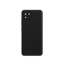 TAPA TRASERA PARA SAMSUNG A8/A530 (NEGRO) (C/LENS)