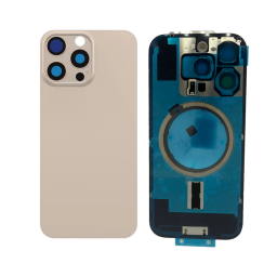 TAPA TRASERA IPHONE 16 PRO (DORADO) (CLENS)